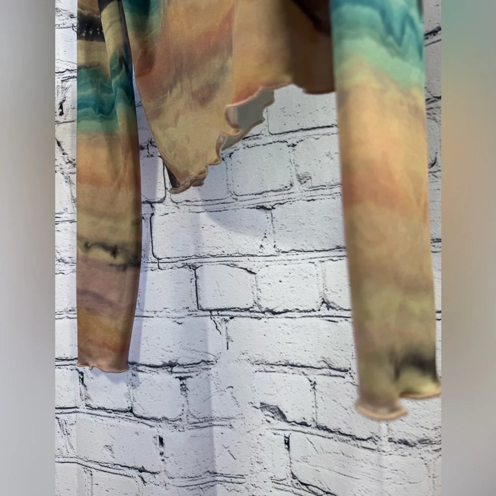 H&M Multicolor Tie-Dye Girls Top